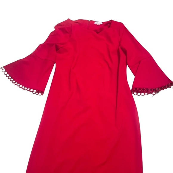 Calvin Klein bell sleeve midi dress - Picture 2 of 3